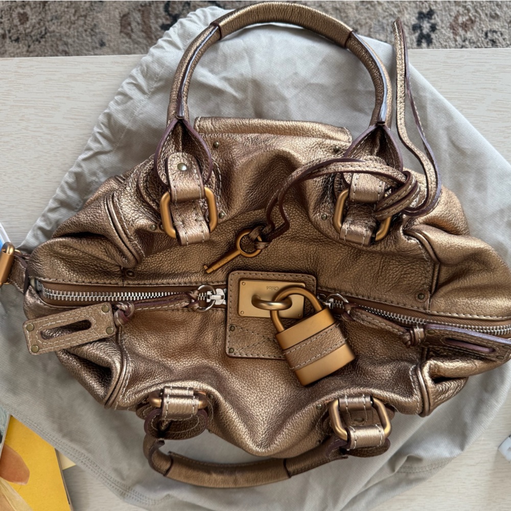 Chloé Gold Paddington Bag